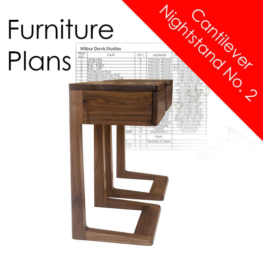 DIY Plans for Cantilever Nightstand