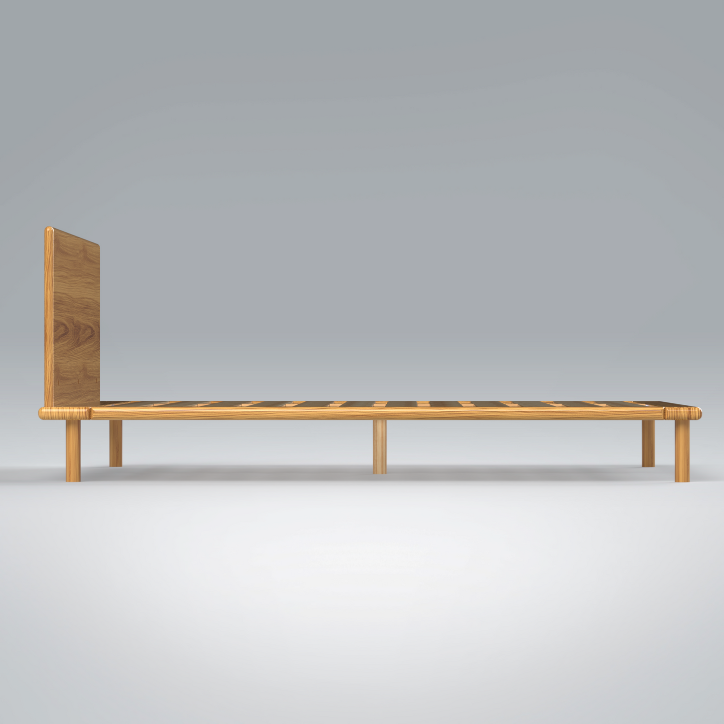 Platform Bed No. 4 with Headboard
