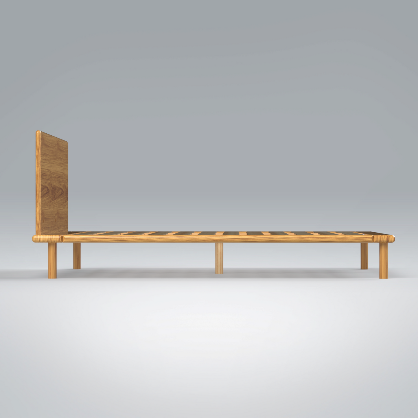 Platform Bed No. 4 with Headboard