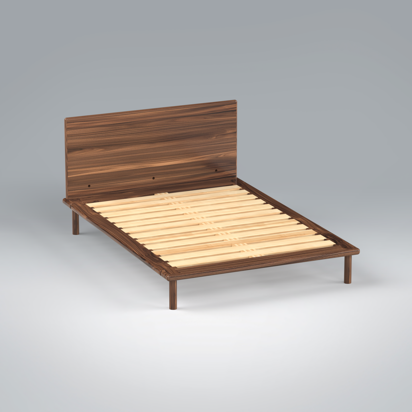 Platform Bed No. 4 with Headboard
