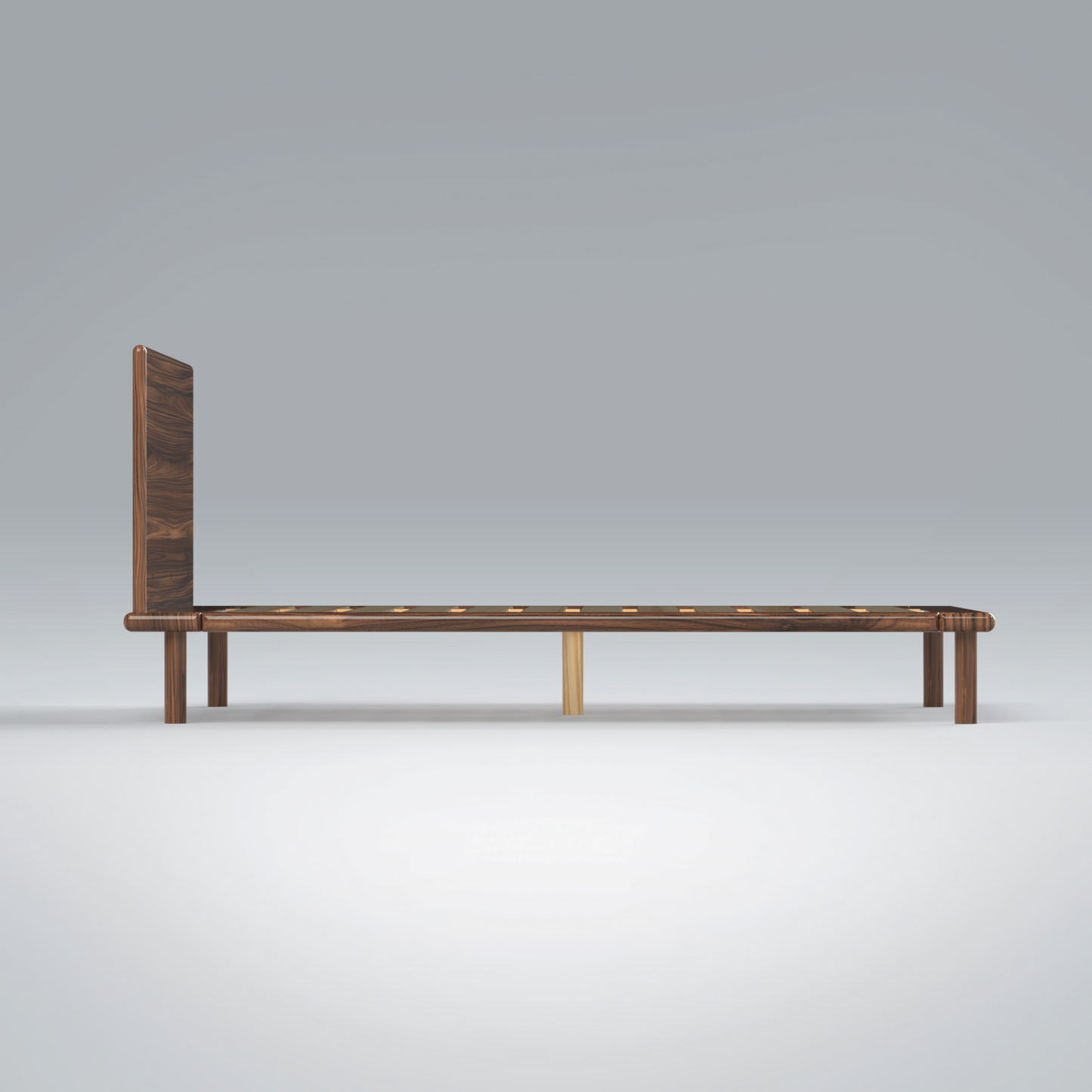 Platform Bed No. 4 with Headboard