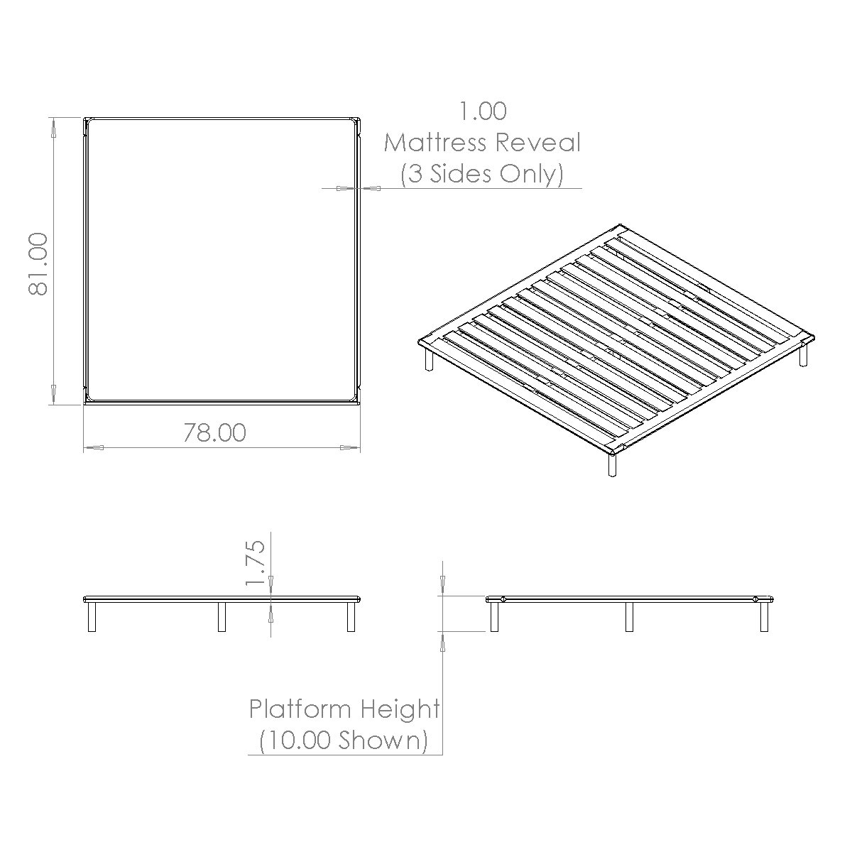 Platform Bed No. 4