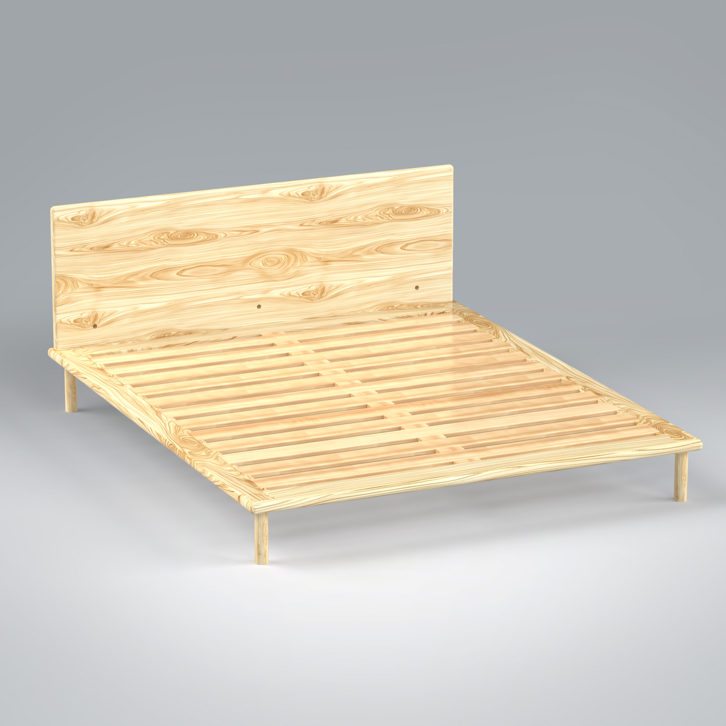 Platform Bed No. 4 with Headboard