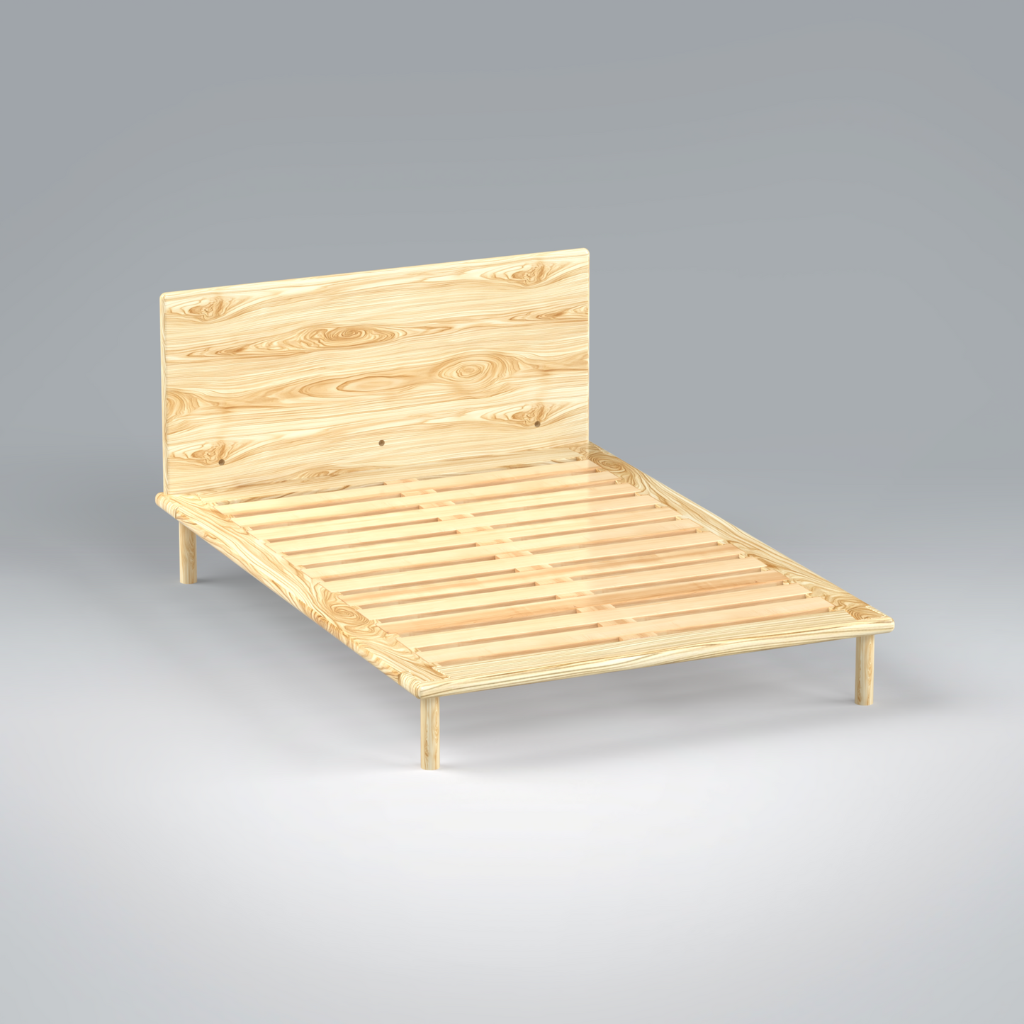Platform Bed No. 4 with Headboard