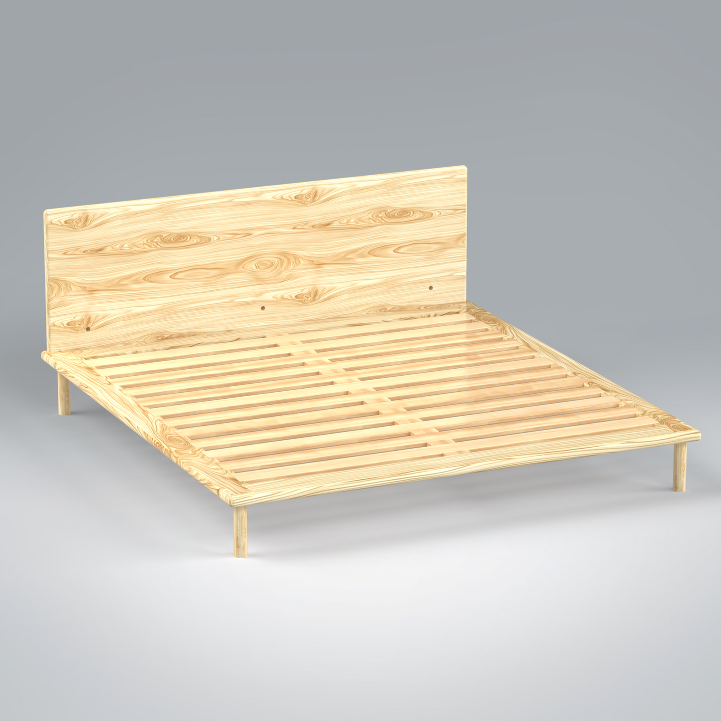 Platform Bed No. 4 with Headboard
