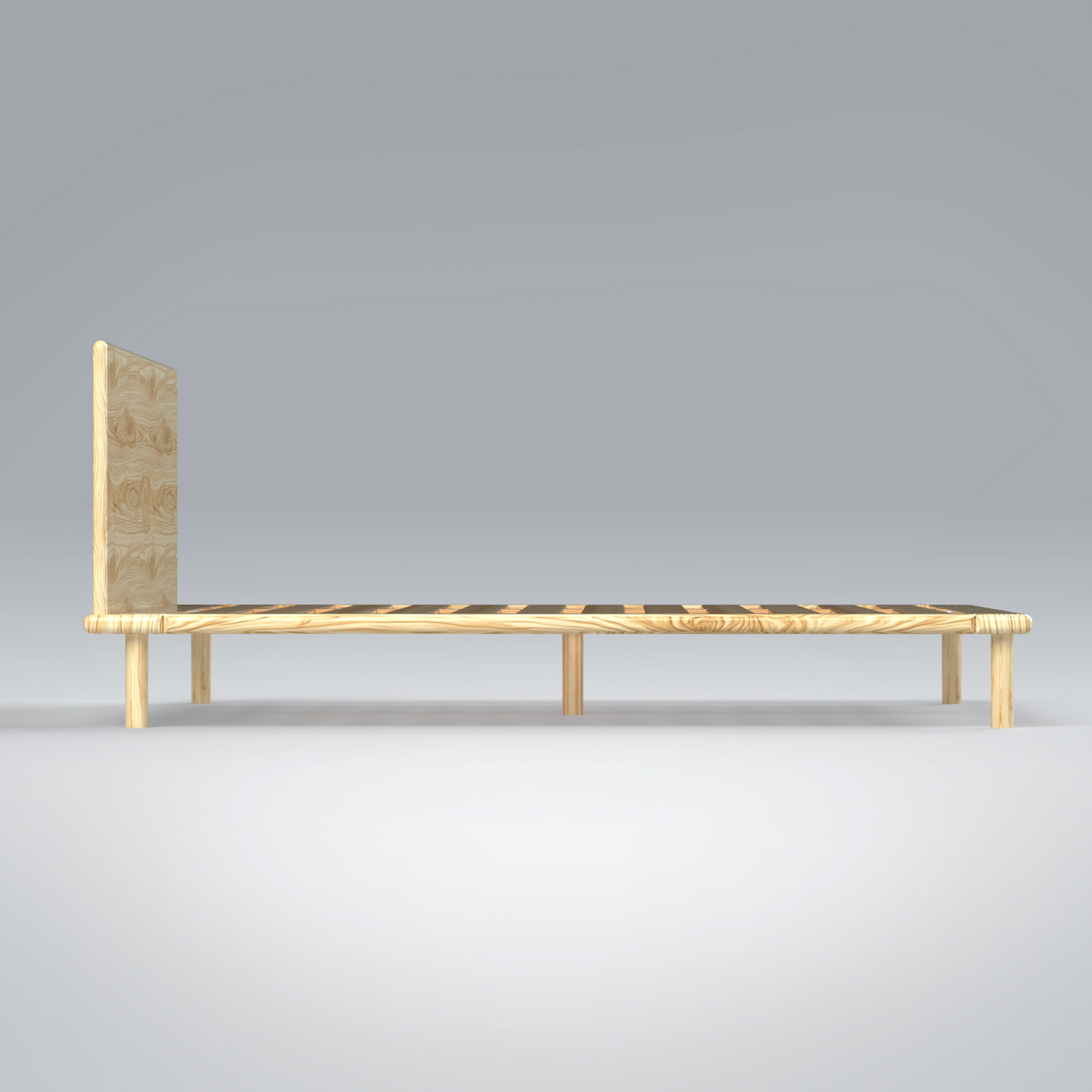 Platform Bed No. 4 with Headboard