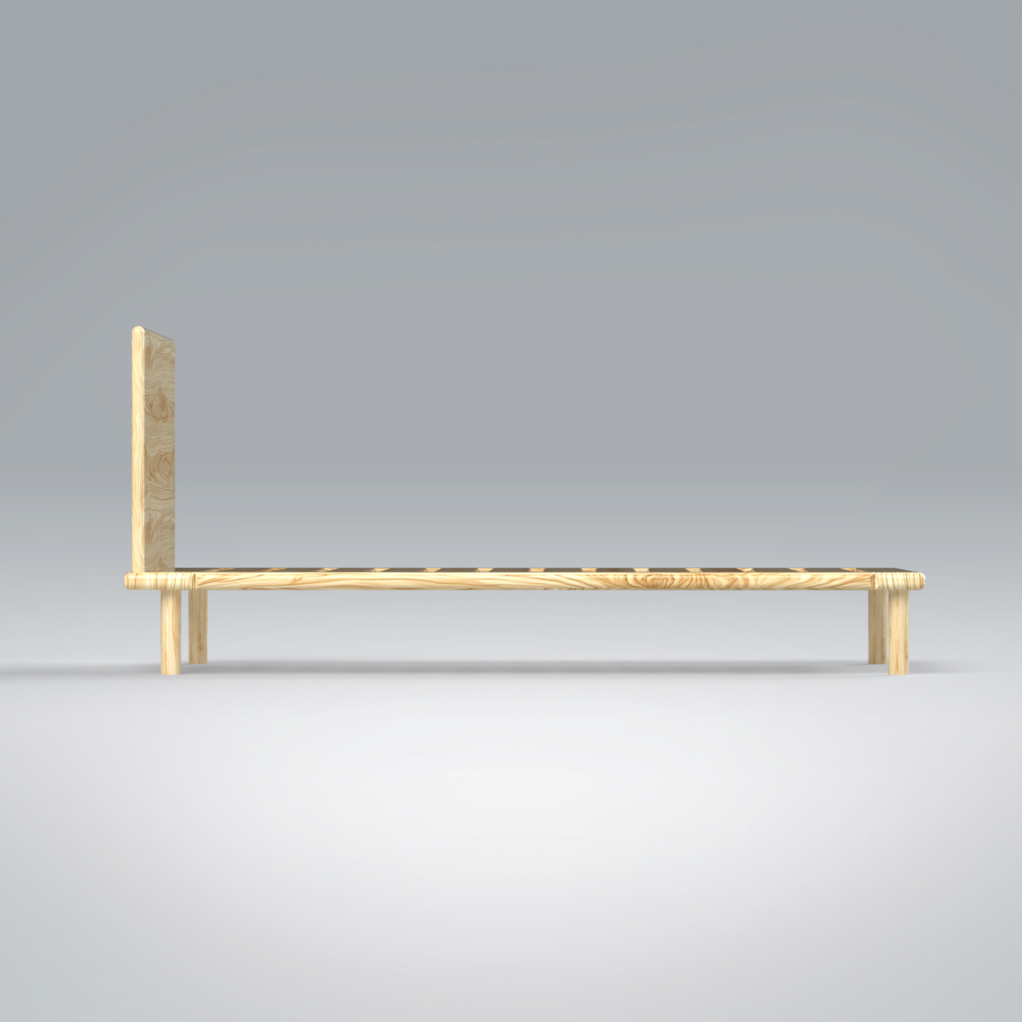 Platform Bed No. 4 with Headboard