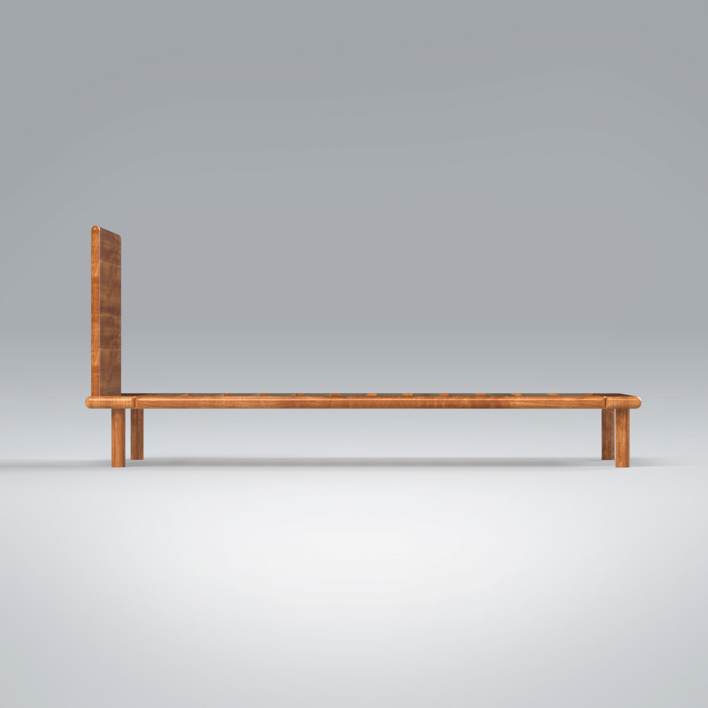 Platform Bed No. 4 with Headboard