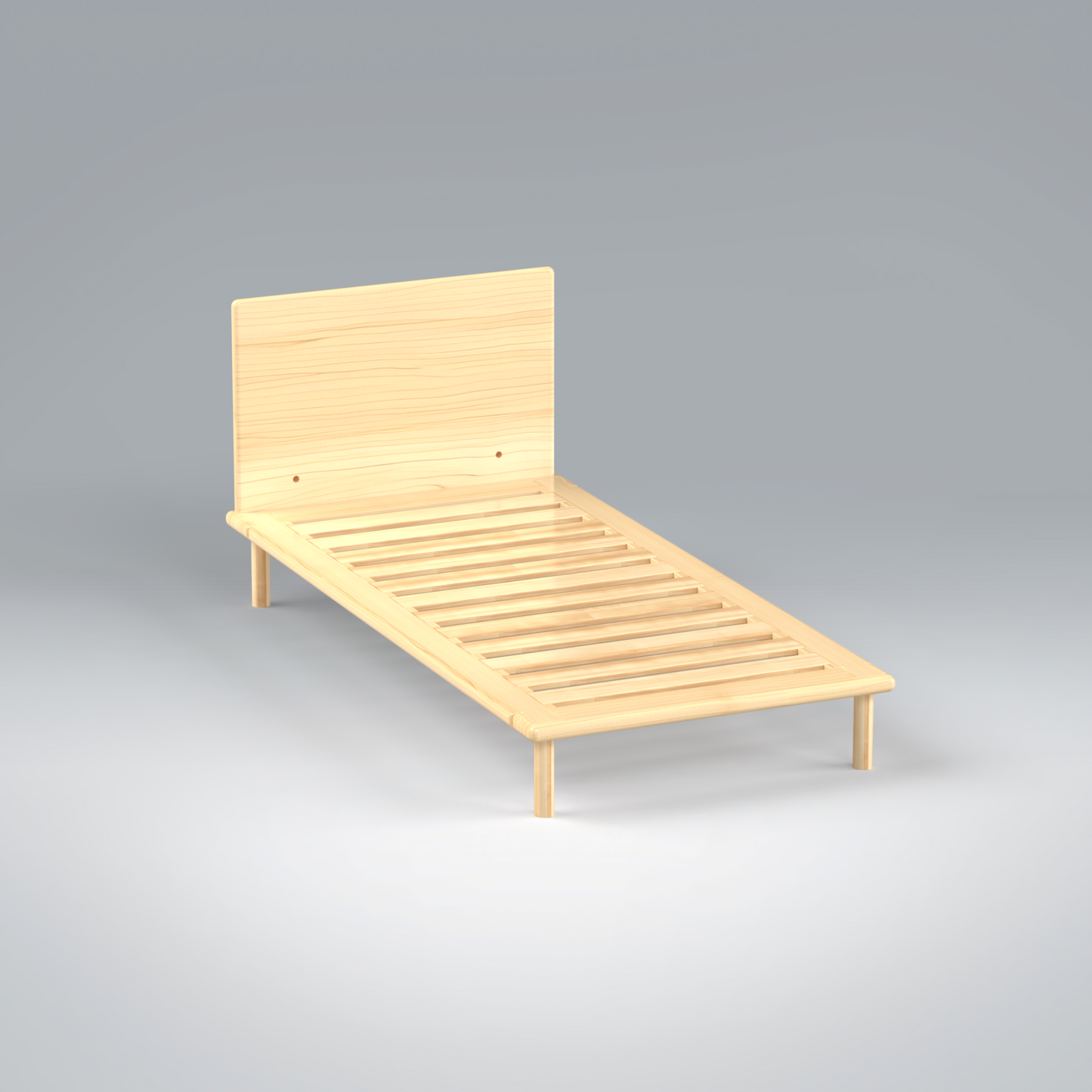 Platform Bed No. 4 with Headboard