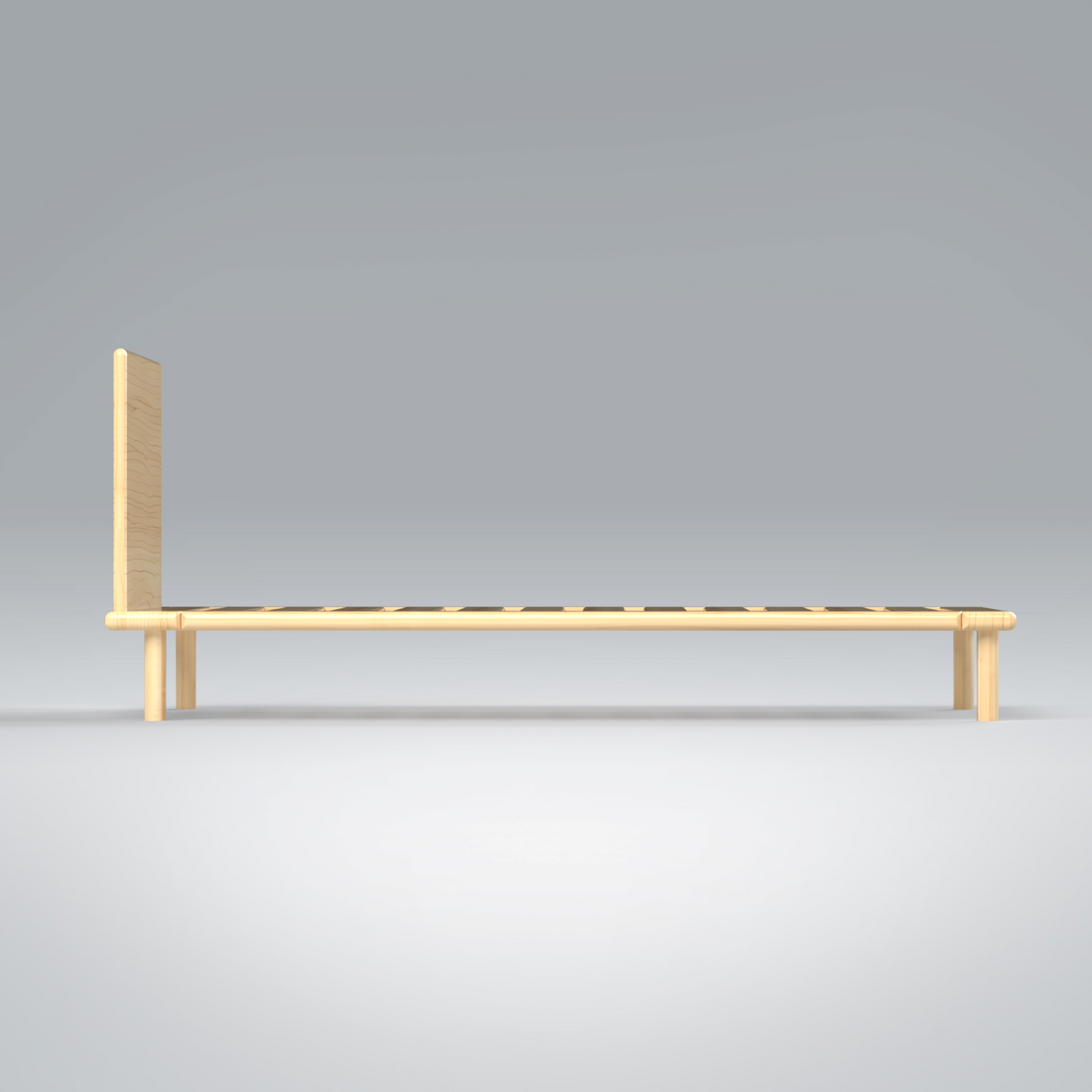 Platform Bed No. 4 with Headboard