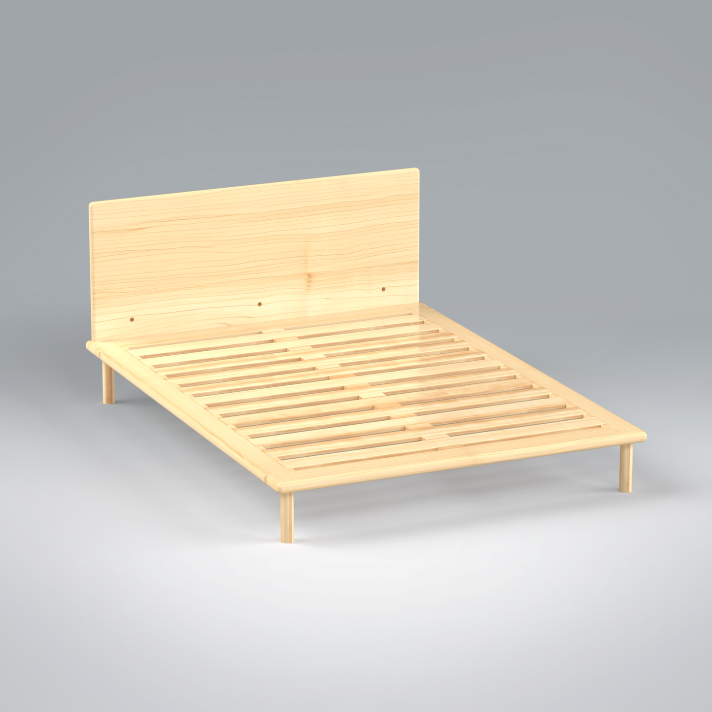 Platform Bed No. 4 with Headboard