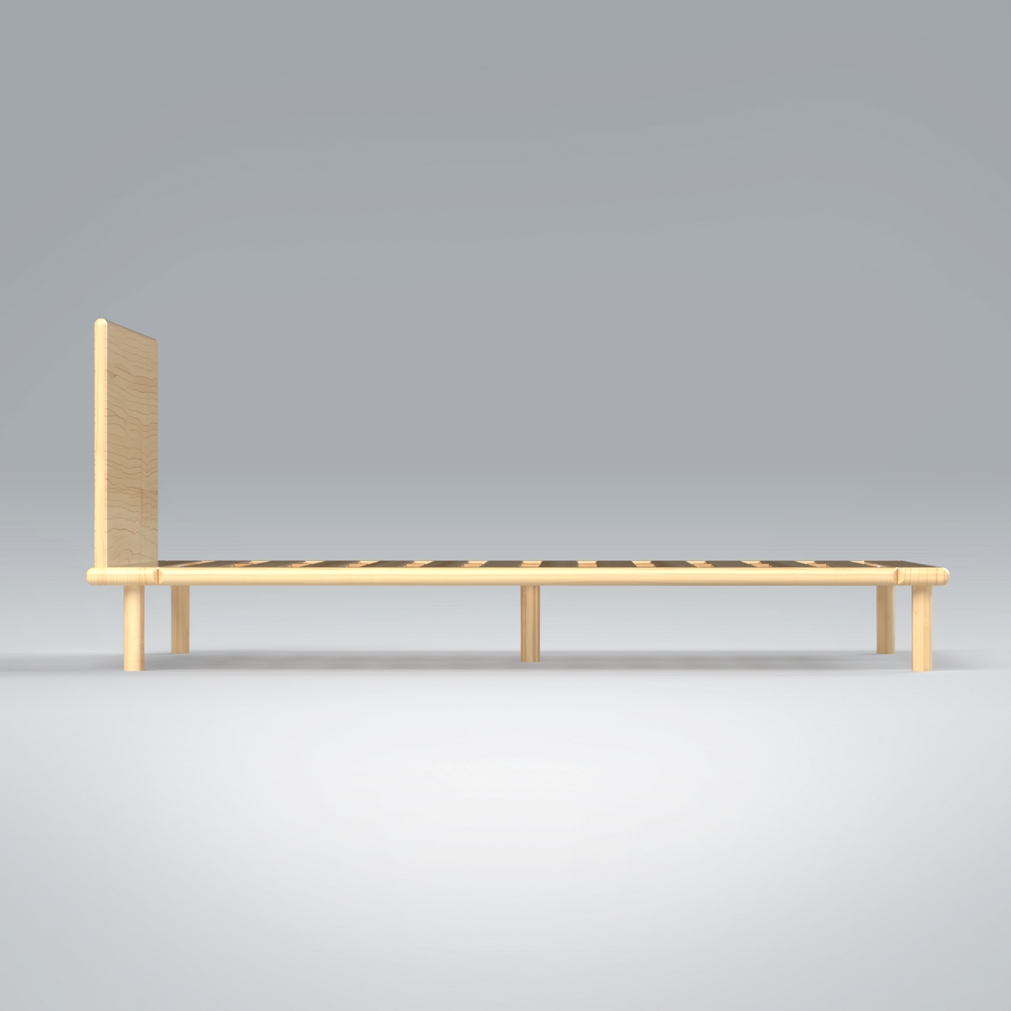 Platform Bed No. 4 with Headboard