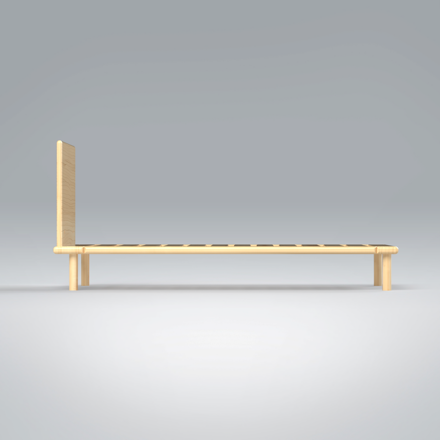Platform Bed No. 4 with Headboard