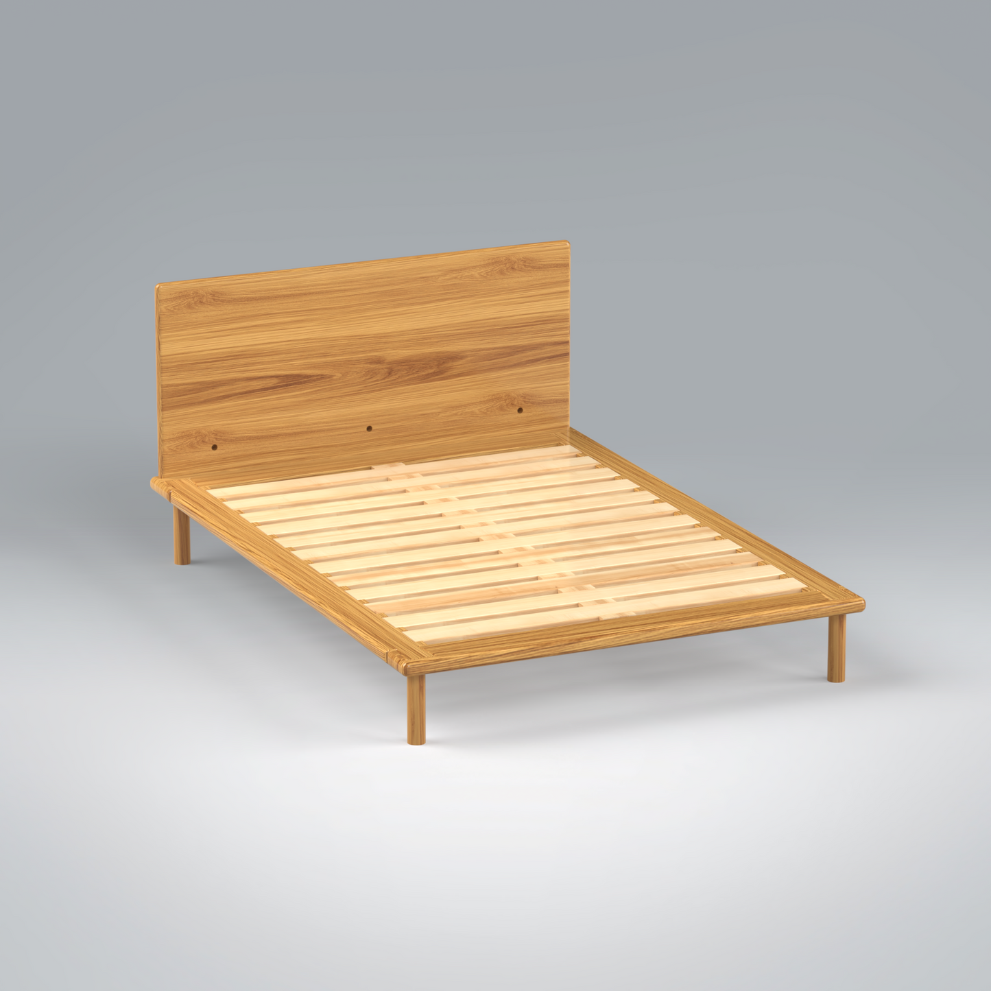 Platform Bed No. 4 with Headboard