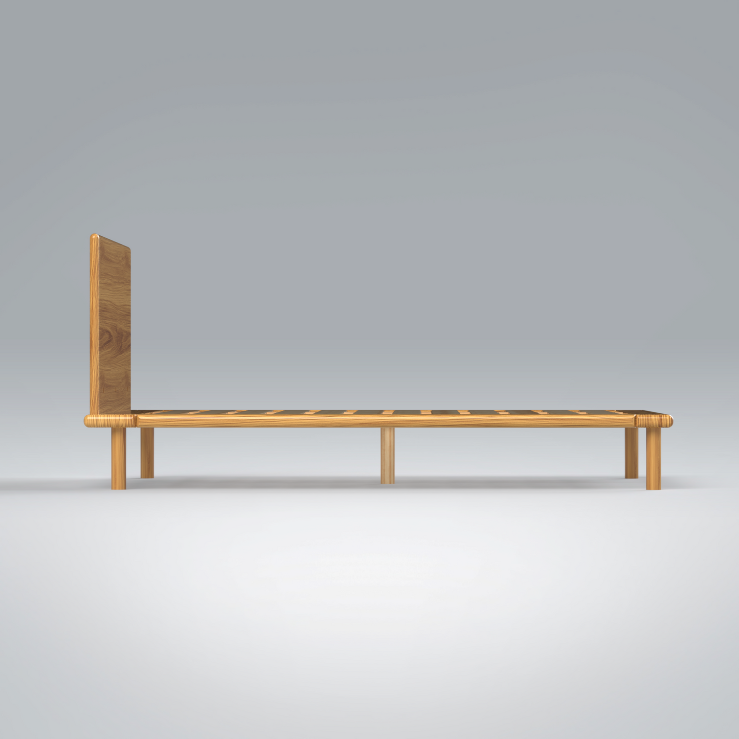 Platform Bed No. 4 with Headboard