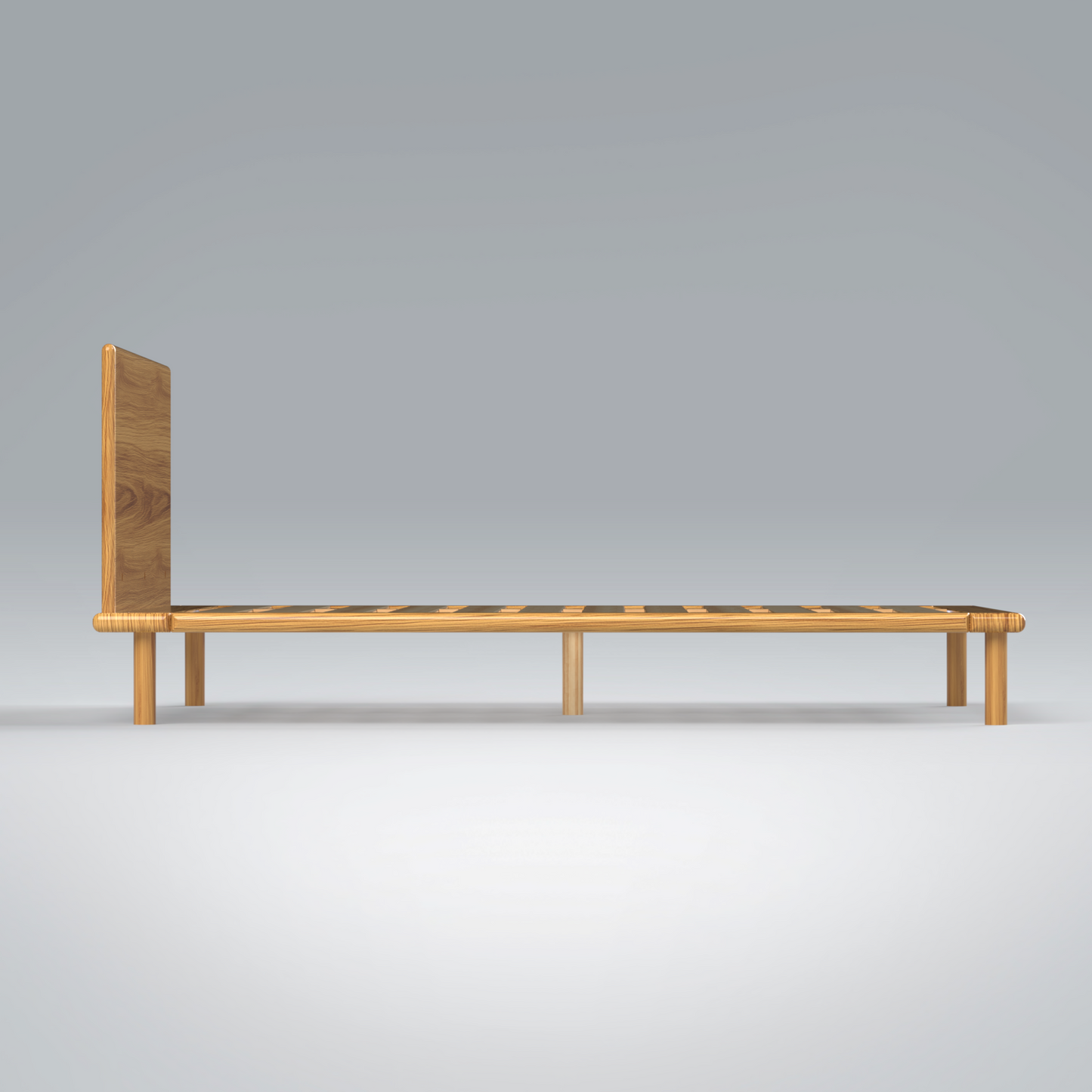 Platform Bed No. 4 with Headboard