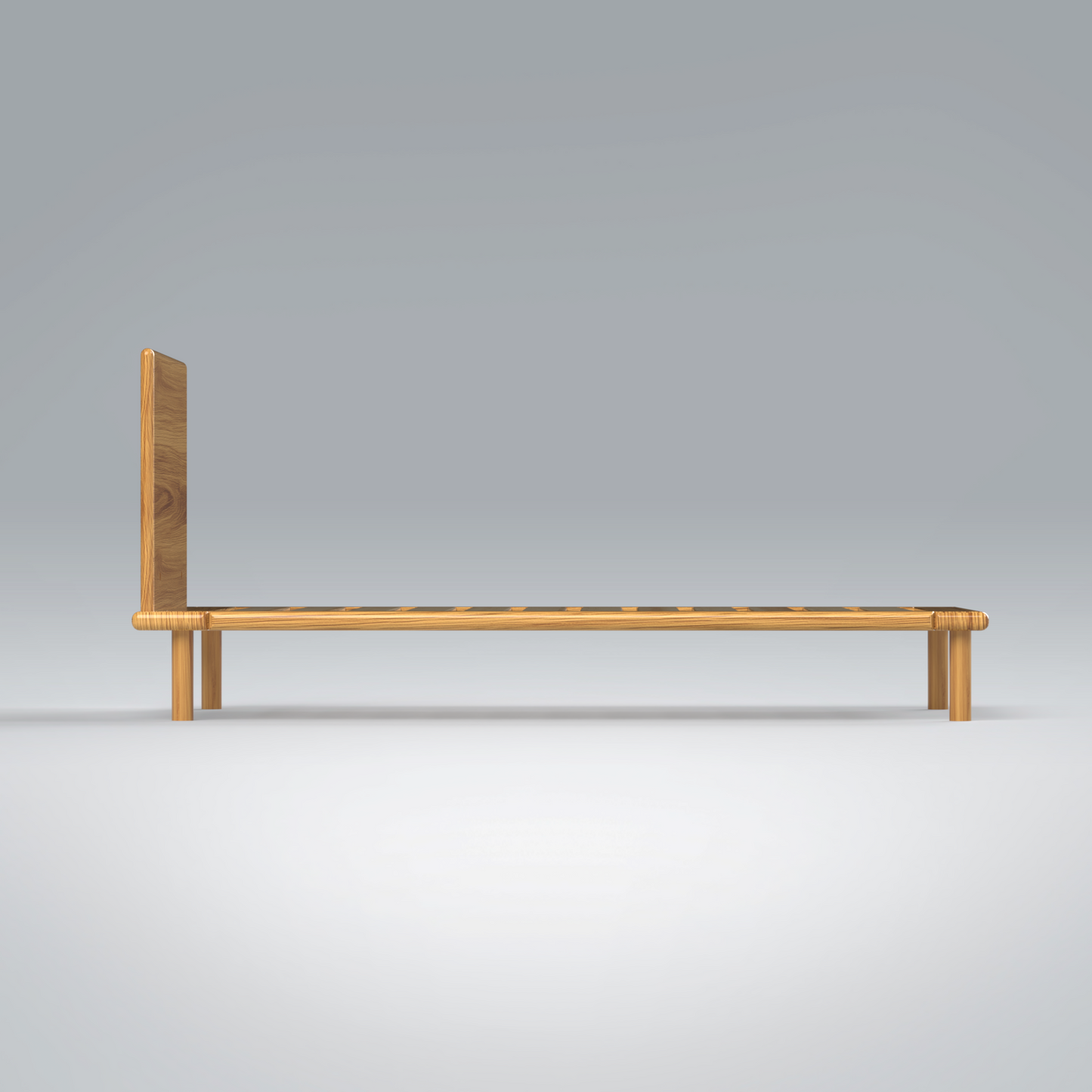 Platform Bed No. 4 with Headboard