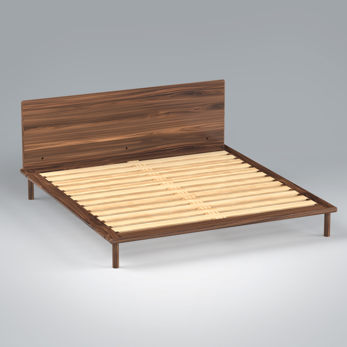 Platform Bed No. 4 with Headboard
