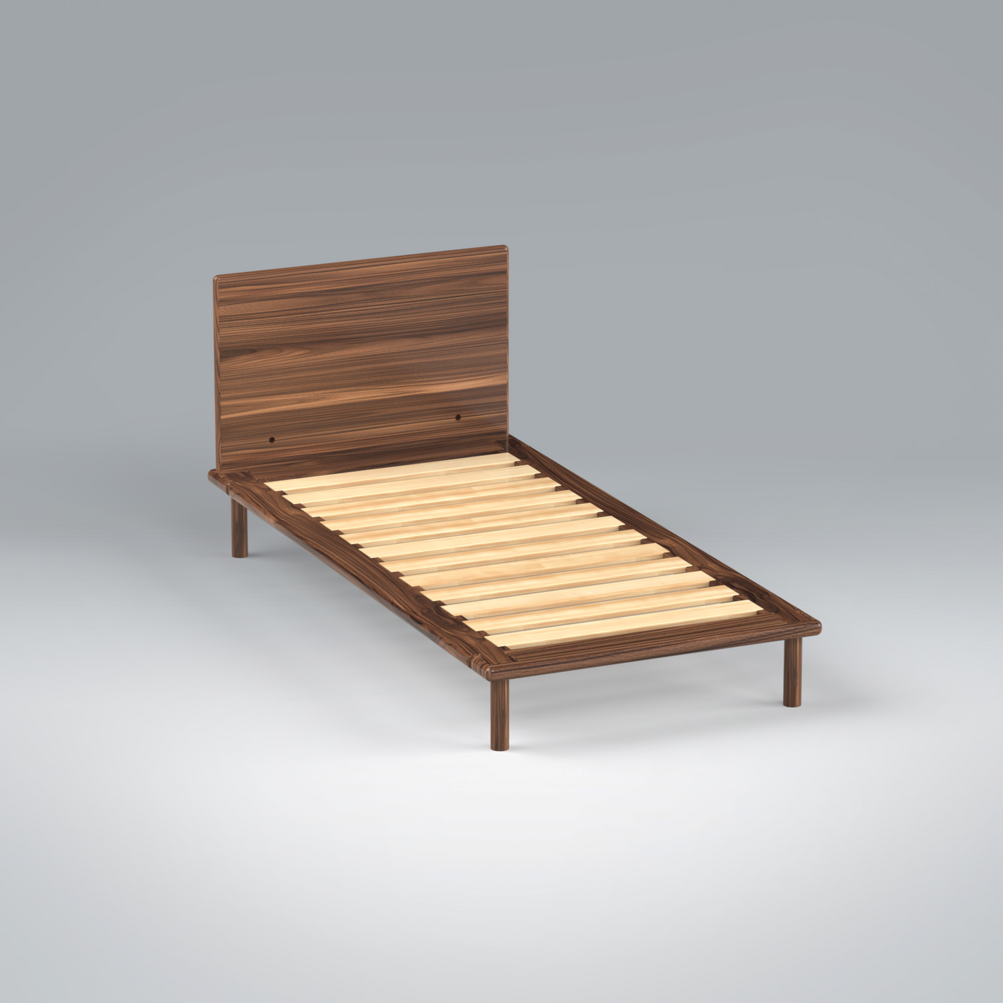 Platform Bed No. 4 with Headboard