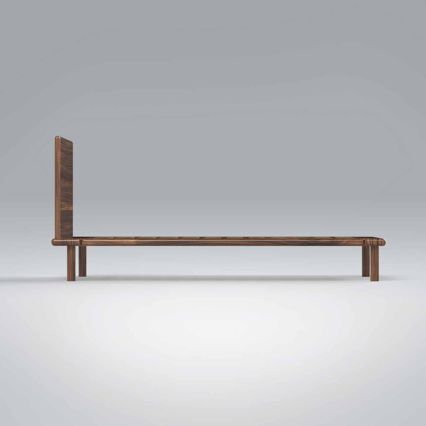 Platform Bed No. 4 with Headboard