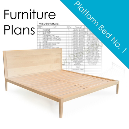 DIY Plans for Platform Bed No. 1