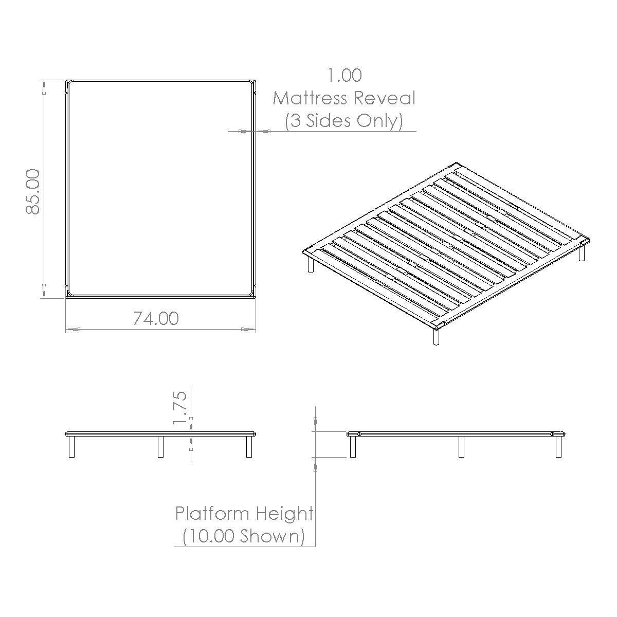 Platform Bed No. 4