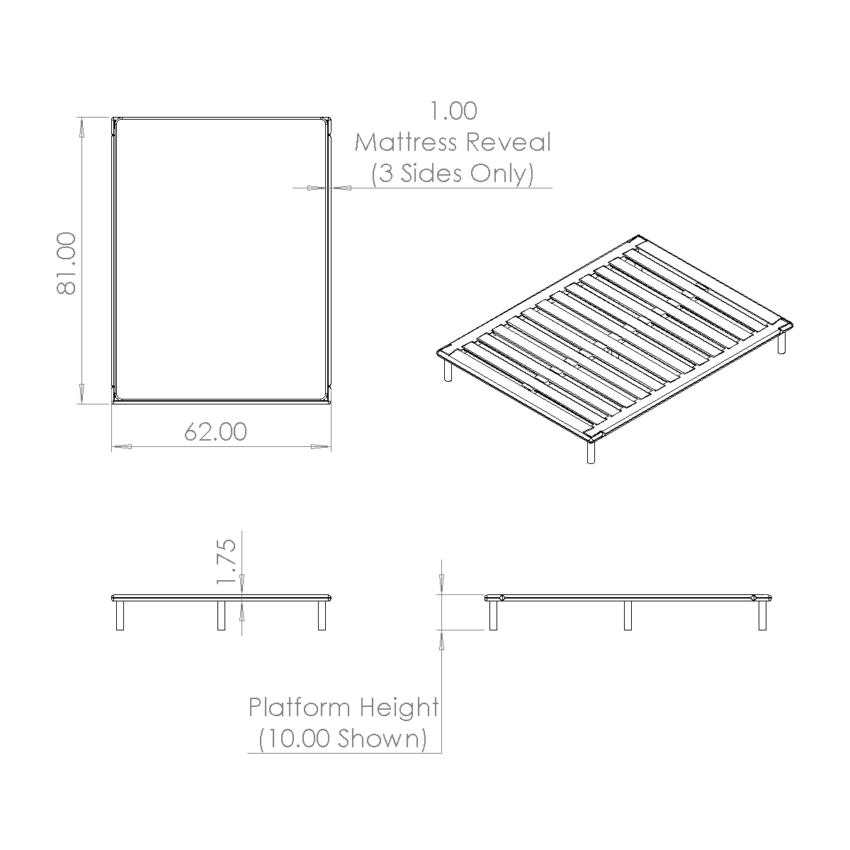 Platform Bed No. 4