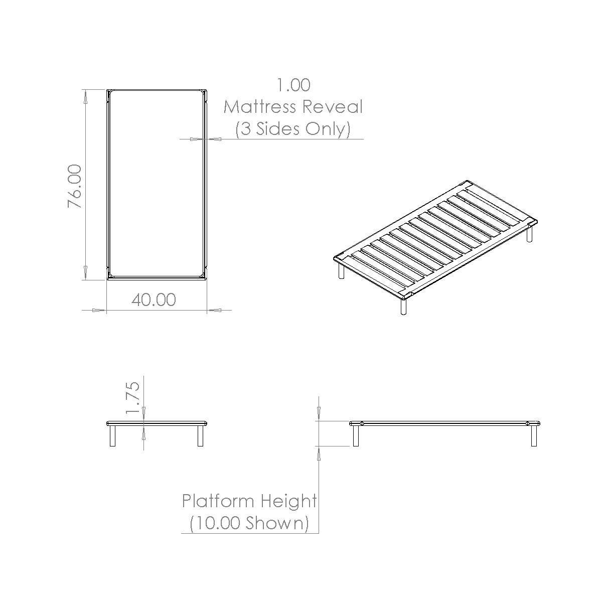 Platform Bed No. 4