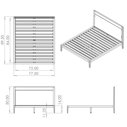 DIY Plans for Platform Bed No. 1