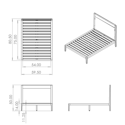 DIY Plans for Platform Bed No. 1