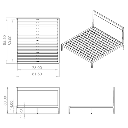 DIY Plans for Platform Bed No. 1