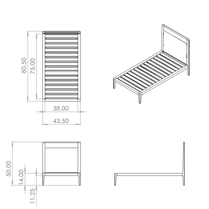 DIY Plans for Platform Bed No. 1