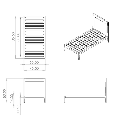 DIY Plans for Platform Bed No. 1