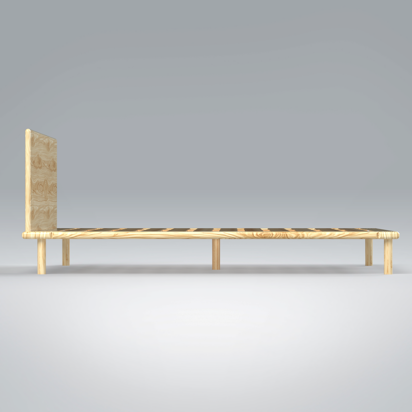 Platform Bed No. 4 with Headboard