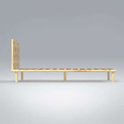 Platform Bed No. 4 with Headboard