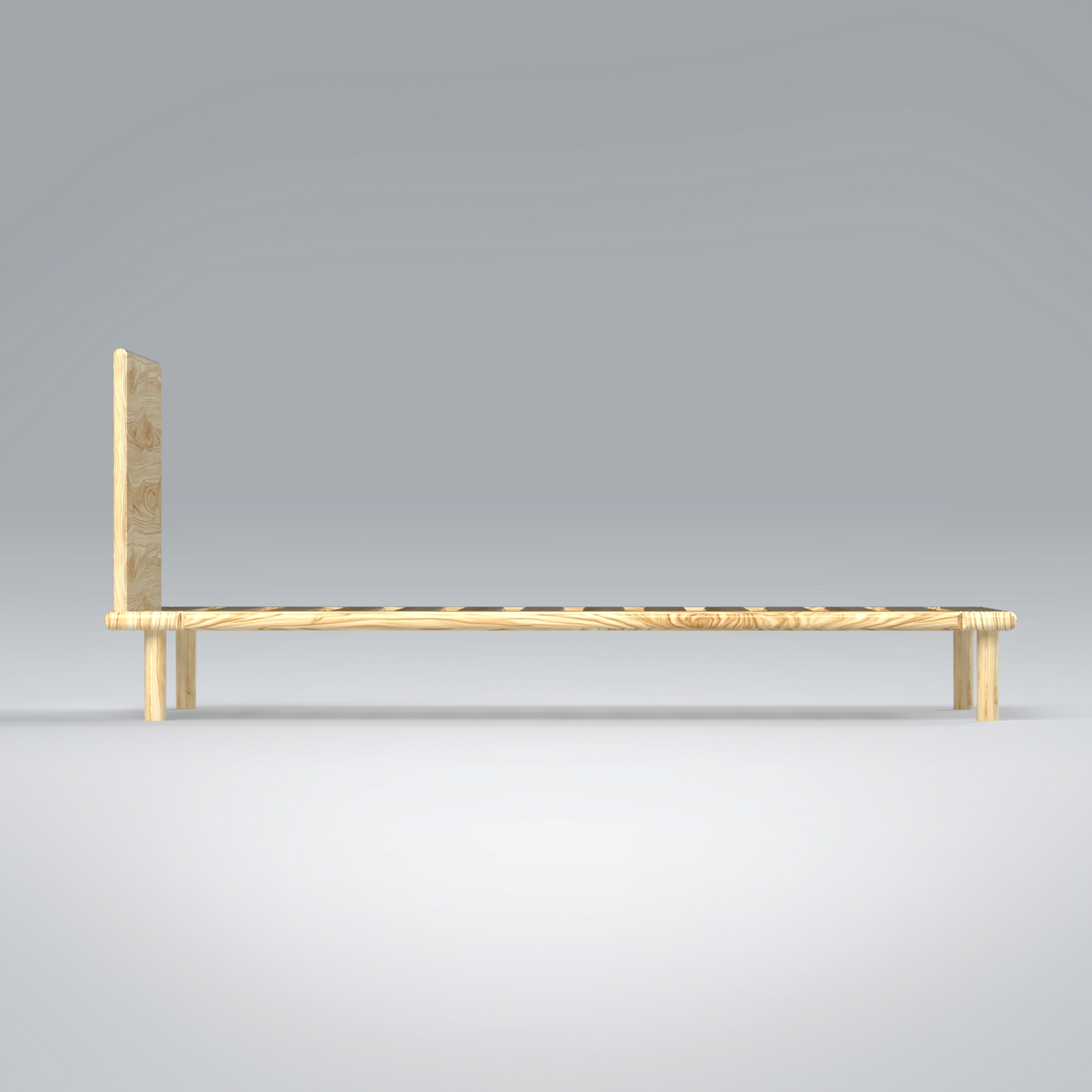 Platform Bed No. 4 with Headboard