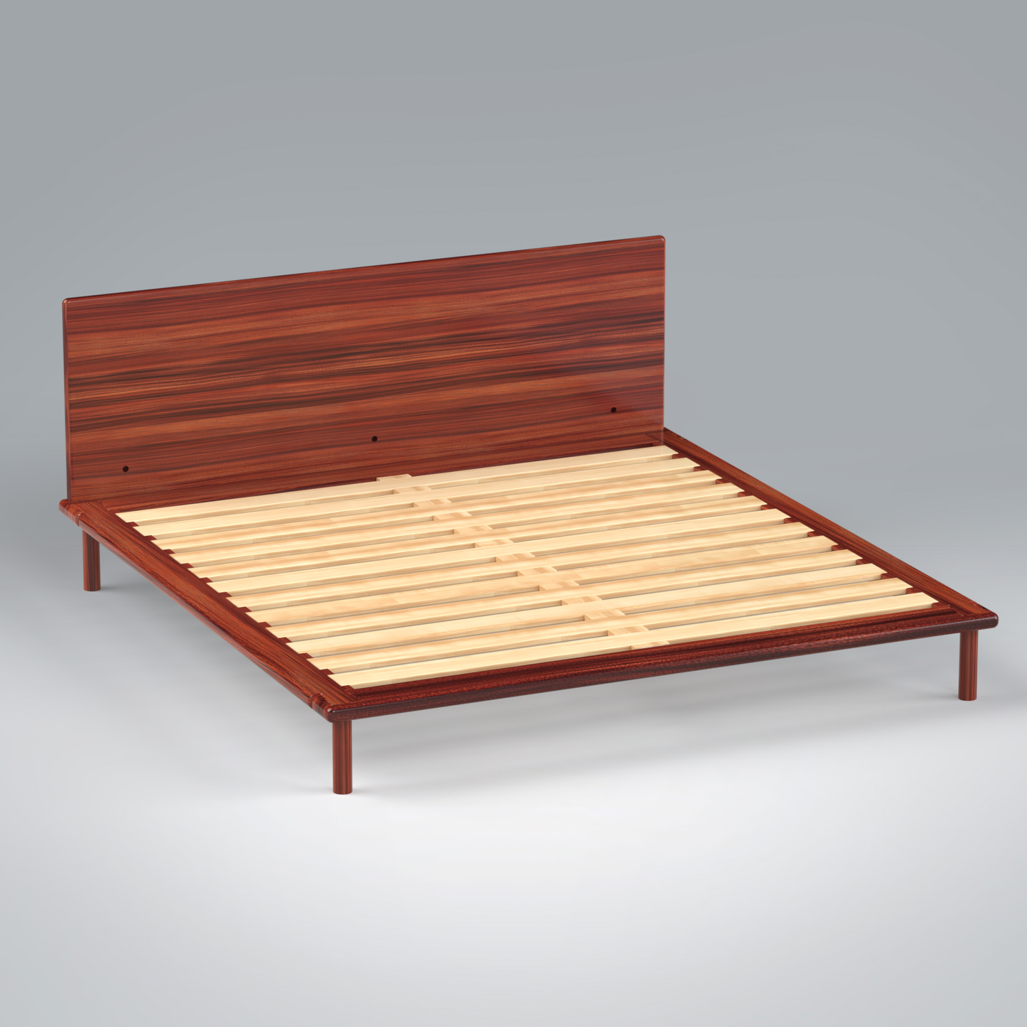 Platform Bed No. 4 with Headboard