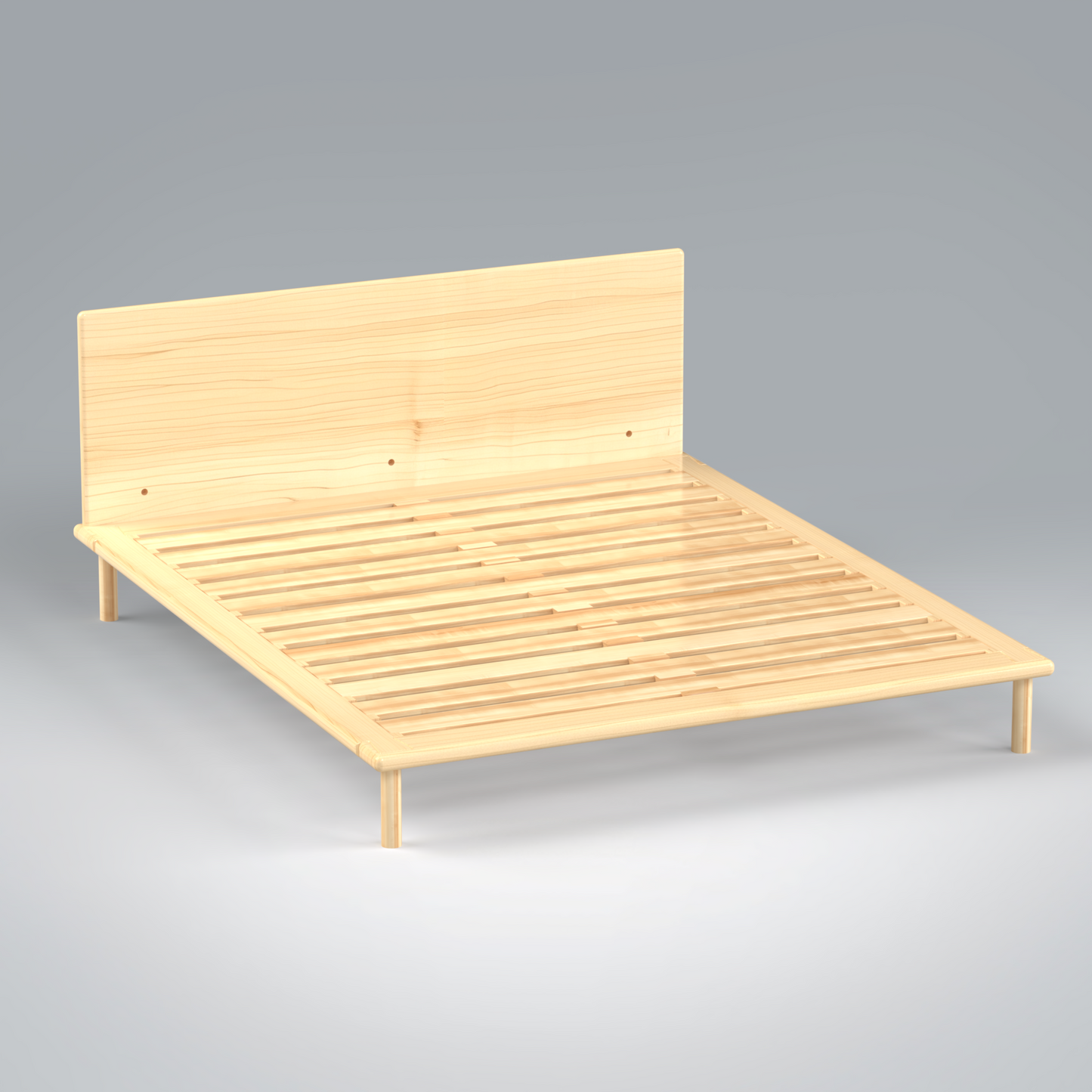 Platform Bed No. 4 with Headboard