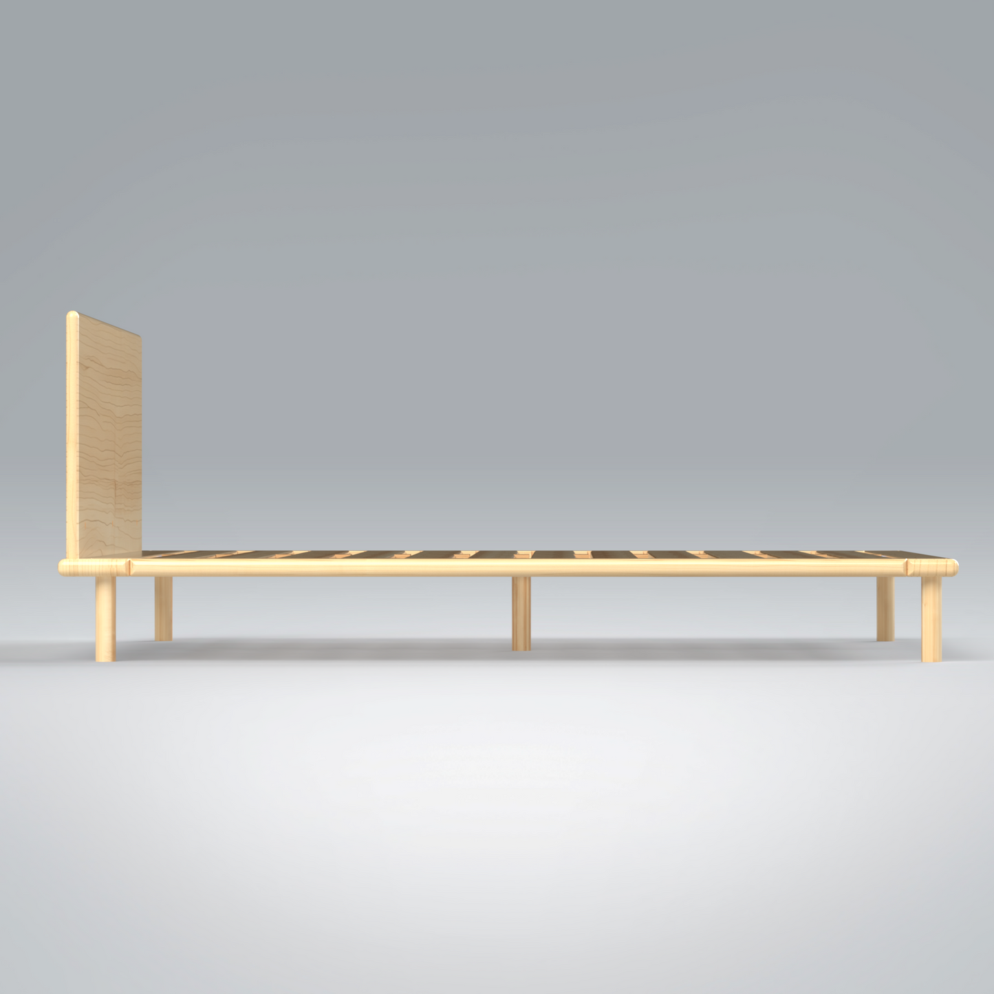 Platform Bed No. 4 with Headboard