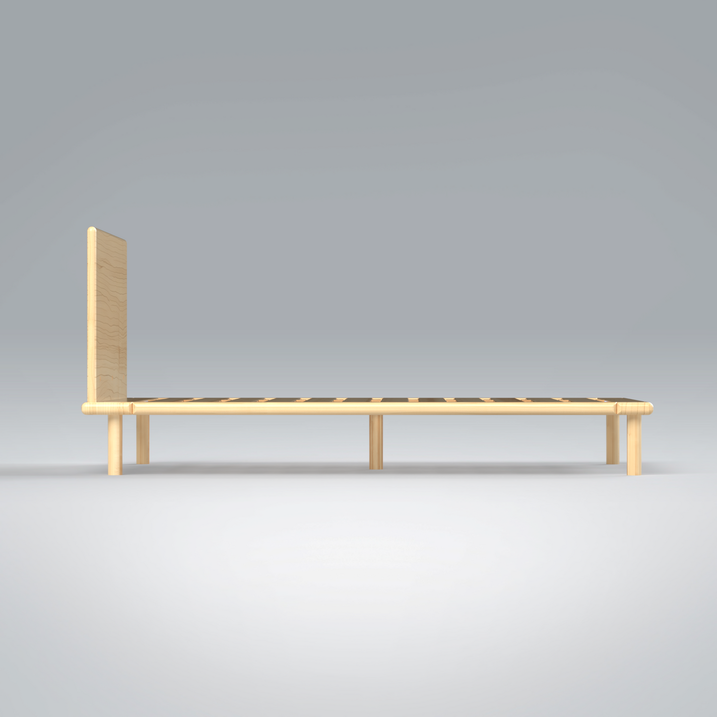 Platform Bed No. 4 with Headboard