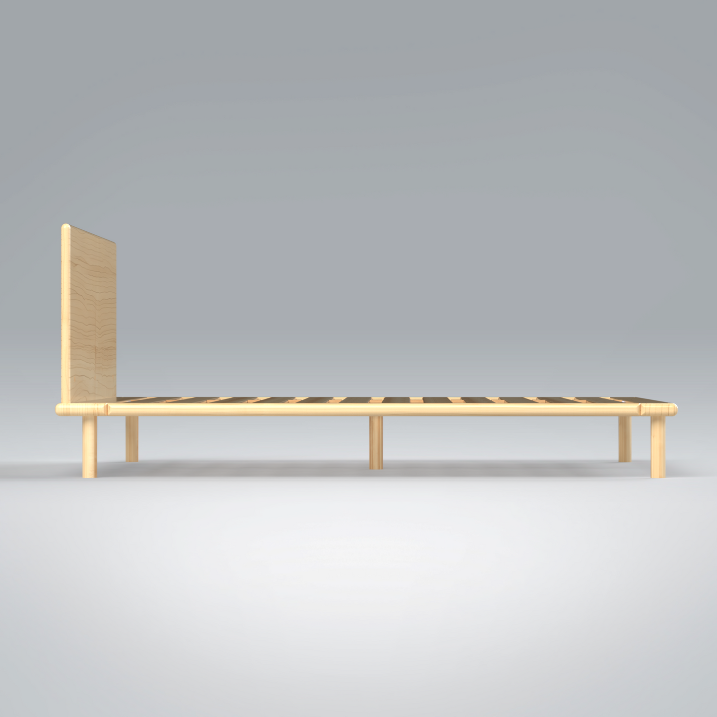 Platform Bed No. 4 with Headboard