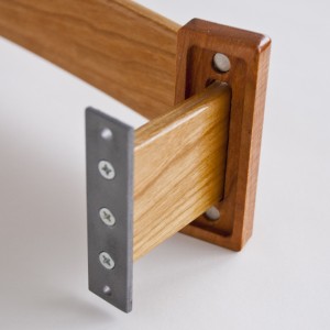 Installation Detail for Cherry Bentwood Towel bar