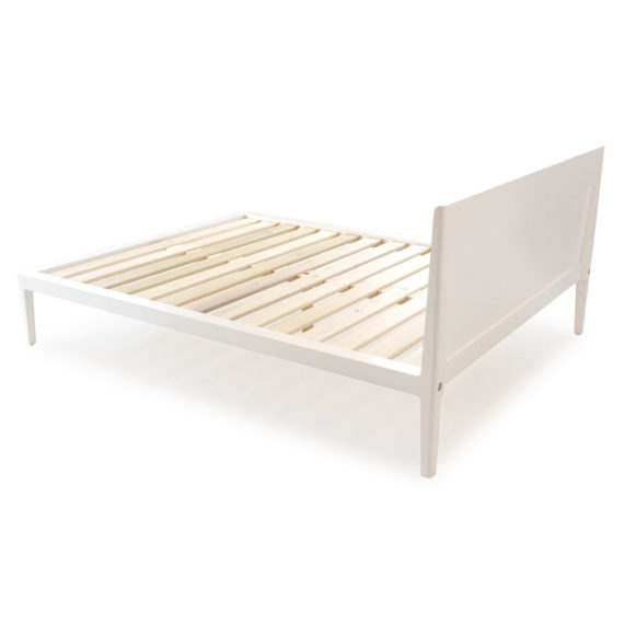 white platform bed no. 1, eco friendly greenguard lacquer finish on solid maple wood
