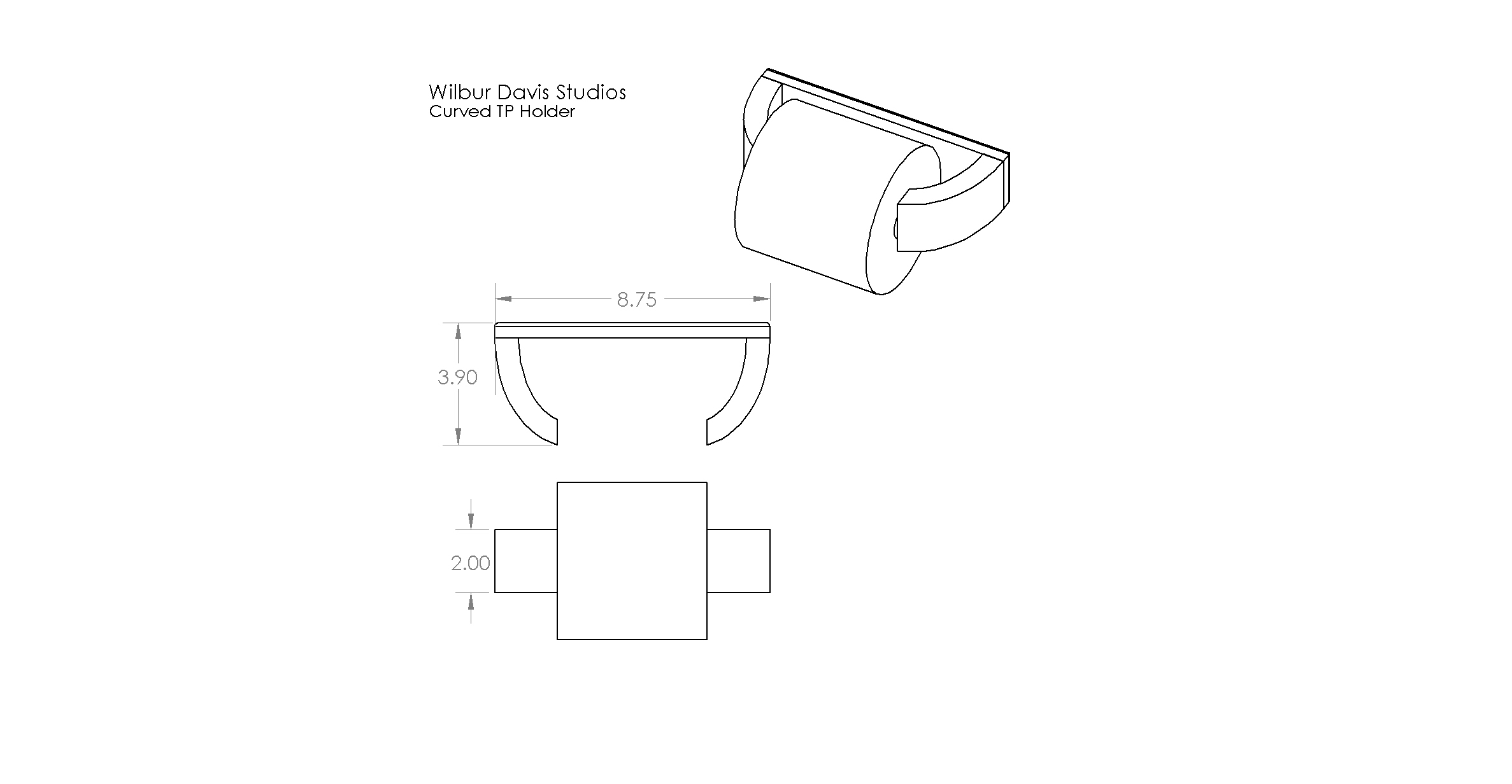 Modern Toilet Paper Holder