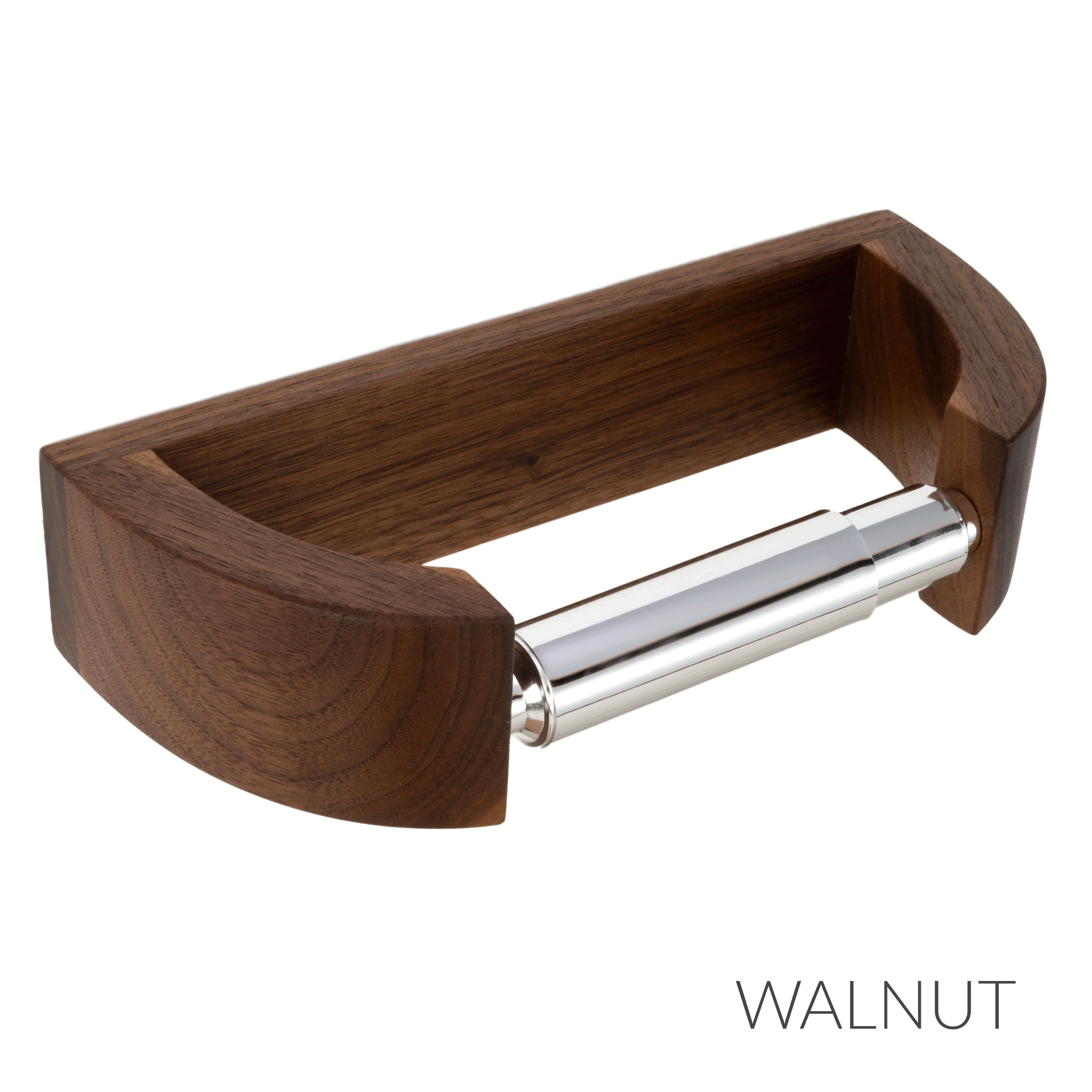 Wood Toilet Paper Holder- Wooden Wall Mount Toilet Paper Holder, Bathroom  Storage, Phone Holder Box, & Restroom Storage, Black Walnut Wood.