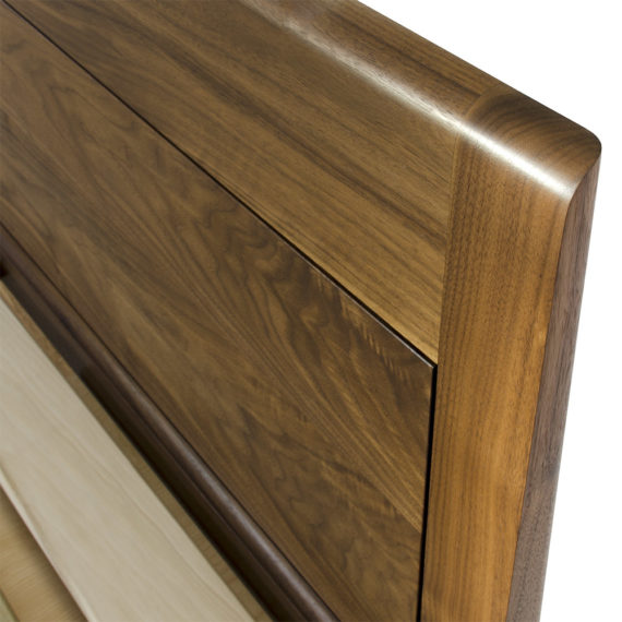 walnut storage bed