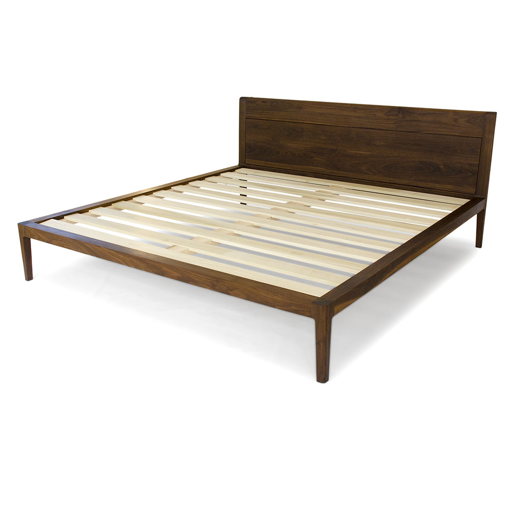 Solid Walnut Wood - Platform Bed No. 1
