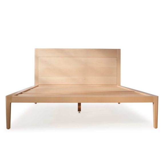 maple platform bed no. 1 - modern maple bed - solid wood bed frame