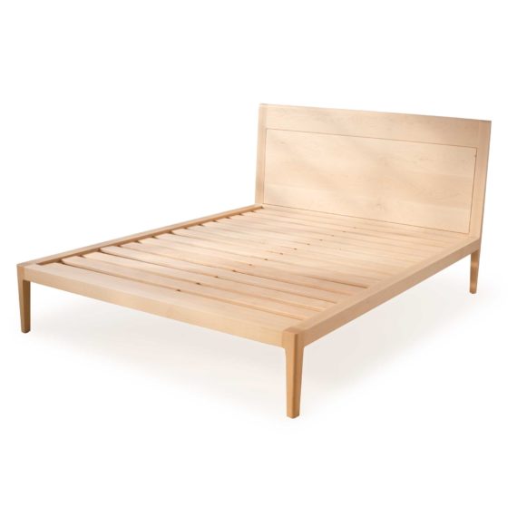 maple platform bed no. 1 - modern maple bed - solid wood bed frame