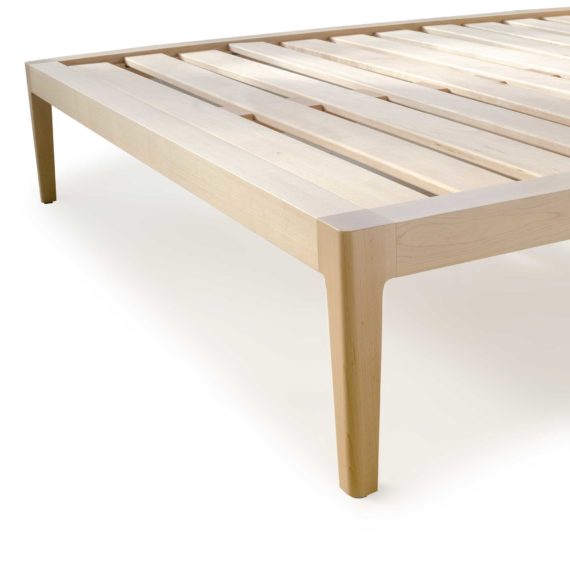 maple platform bed no. 1 - modern maple bed - solid wood bed frame